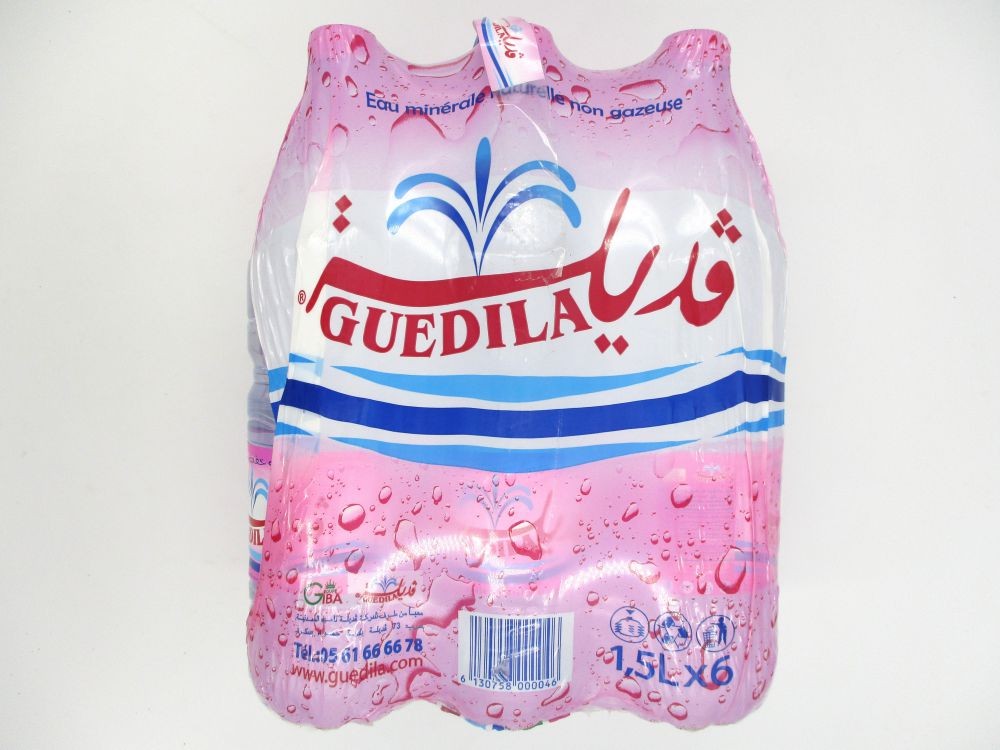 Fardeau d'eau minérale 1,5L (Pack de 6 Unités)
