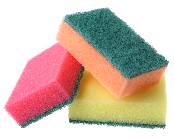 Lavettes avec éponge 3 Unités