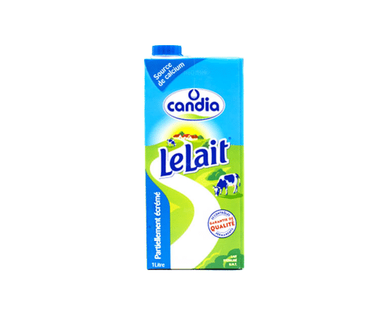 Lait candia partiellement écrémé 12U-1L
