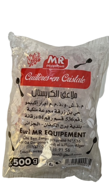Cuillères en cristale 500g