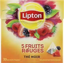 Lipton pyramide thé noir et citron 20 Sachets