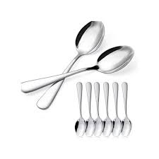 Cuillères en inox grand modèle 6U