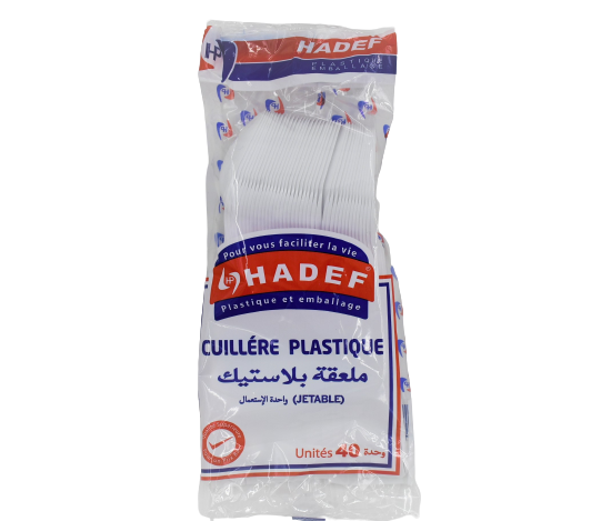 Cuillères en plastique paquet grand model 40U