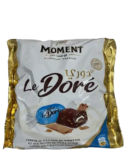Chocolat moment le doré 100 U noisettes et aux éclats de feuillantine