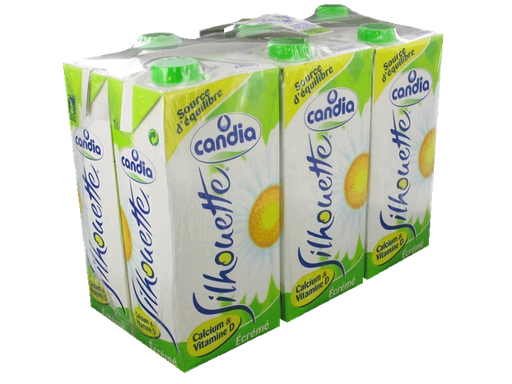 Pack lait candia silhouette 12U-1L