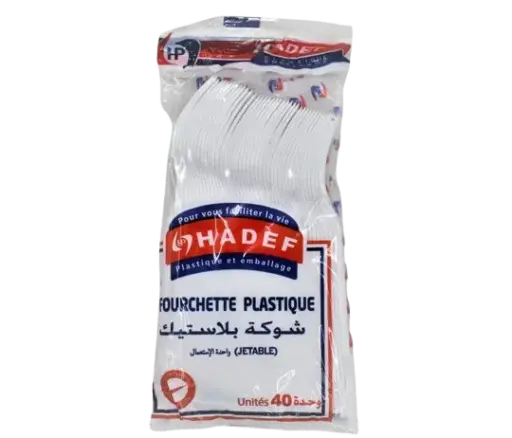 Fourchettes en plastique 40U