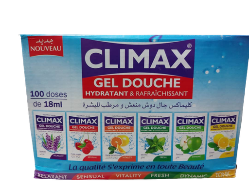 Gel douche 100 dosettes climax