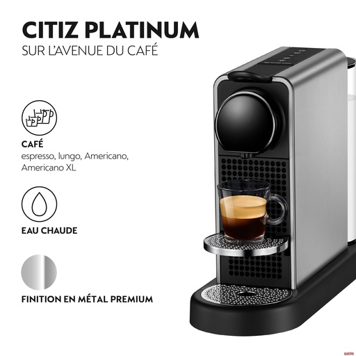 Machine à café nespresso citiz platinum