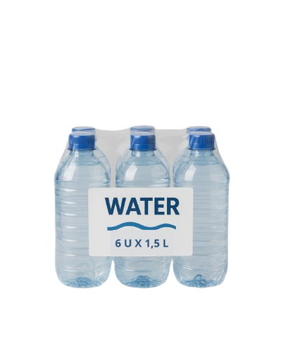 Fardeau d'eau minérale 1,5L (Pack de 6 Unités)